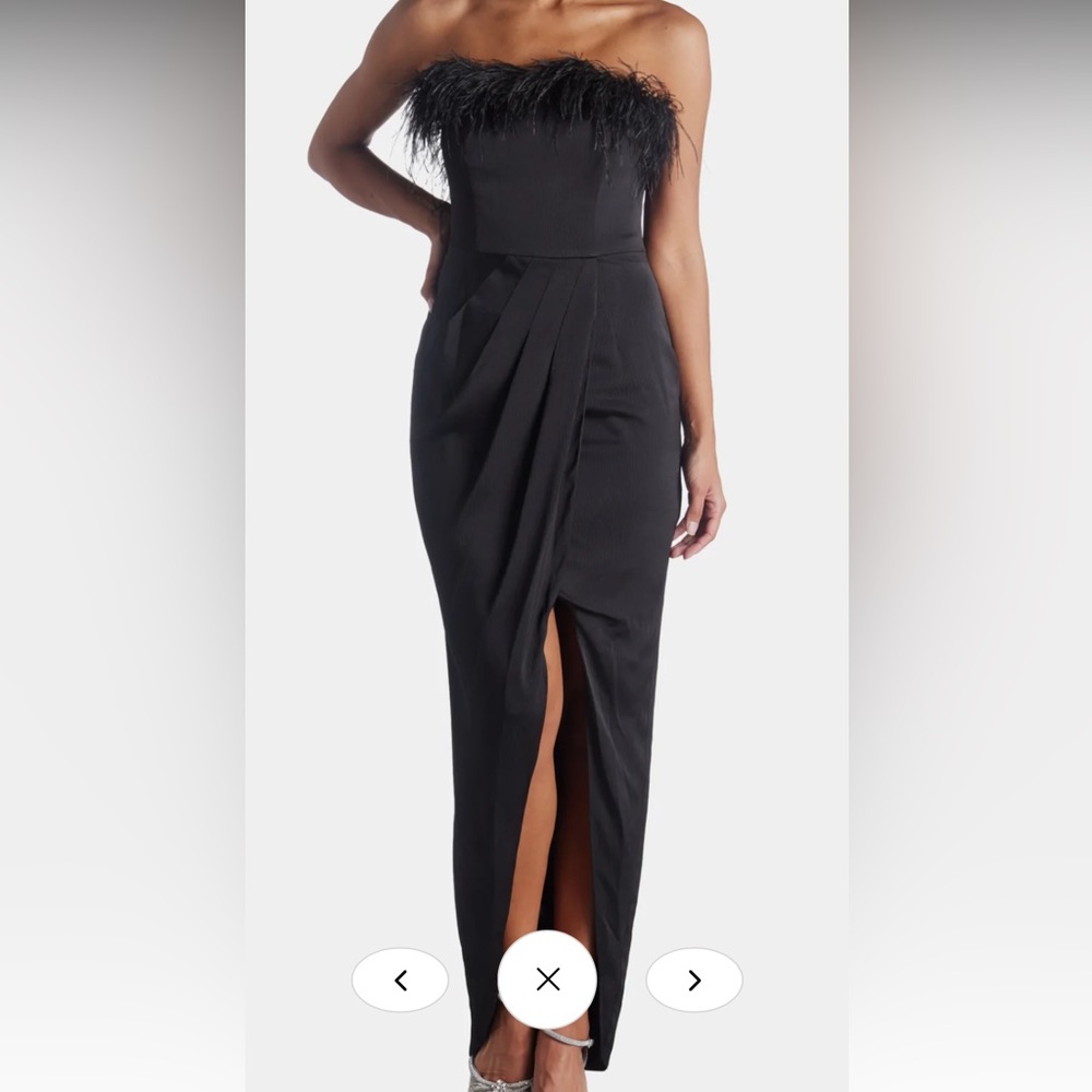 Black Feather Dress
